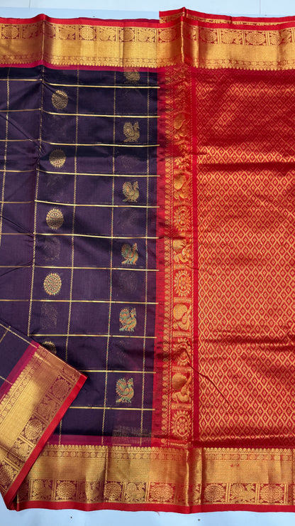 Mayil & Chakram Butta Pure Silk Cotton Saree