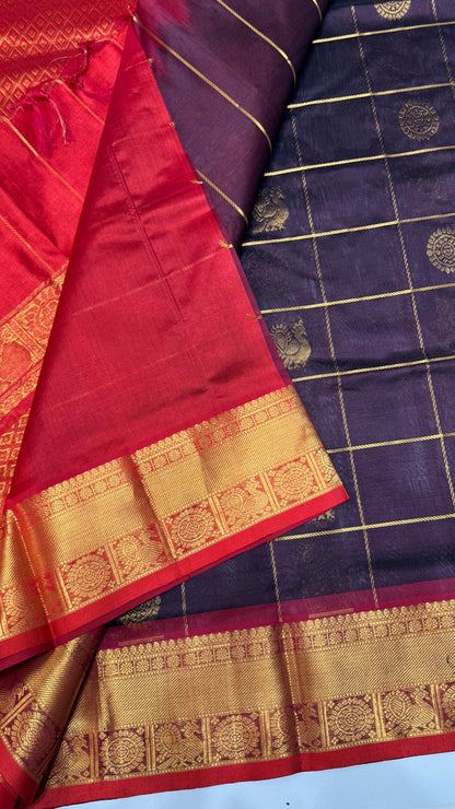 Mayil & Chakram Butta Pure Silk Cotton Saree