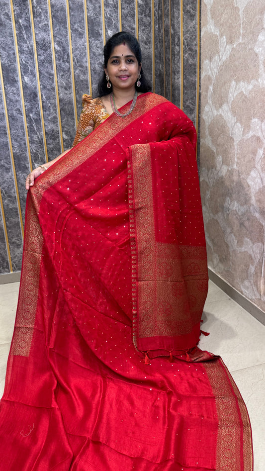 Tussar Georgette Saree