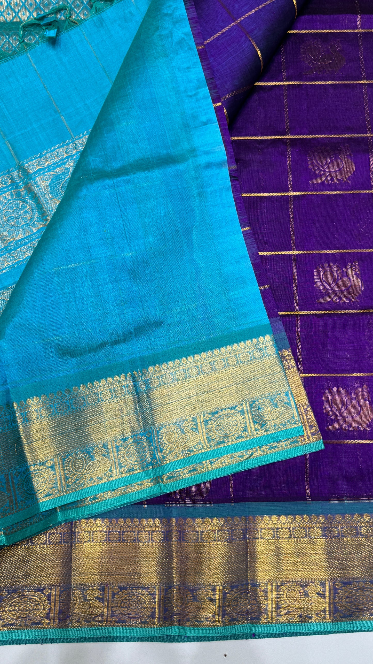 Mayil & Chakram Butta Pure Silk Cotton Saree