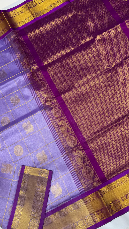 Mayil & Chakram Butta Pure Silk Cotton Saree