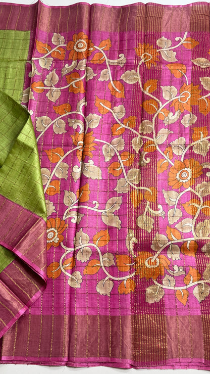 Handloom Pure Tussar Silk Saree