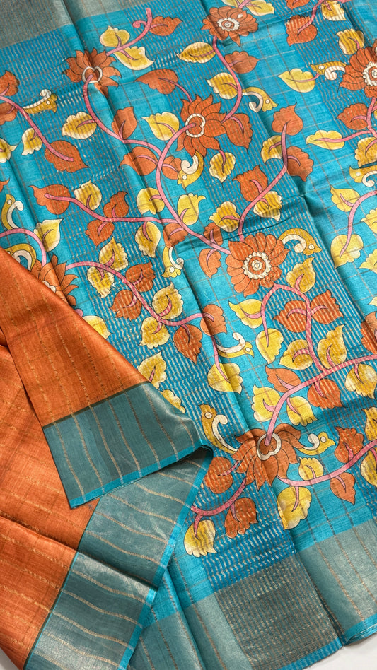 Handloom Pure Tussar Silk Saree