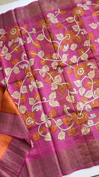 Handloom Pure Tussar Silk Saree