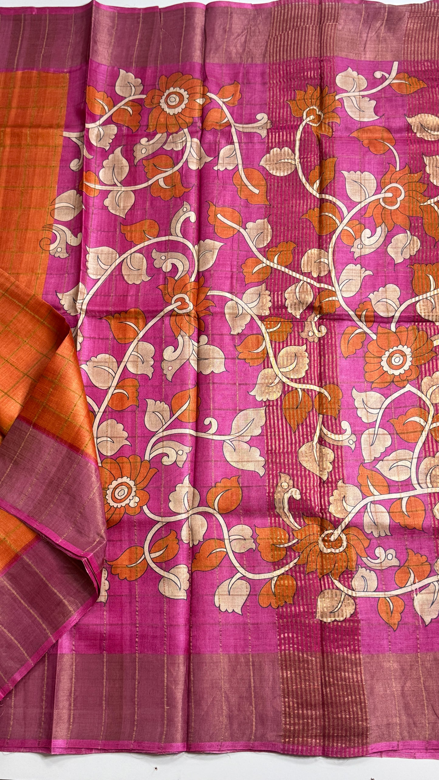 Handloom Pure Tussar Silk Saree