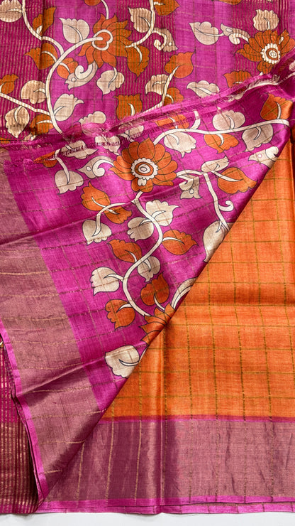 Handloom Pure Tussar Silk Saree