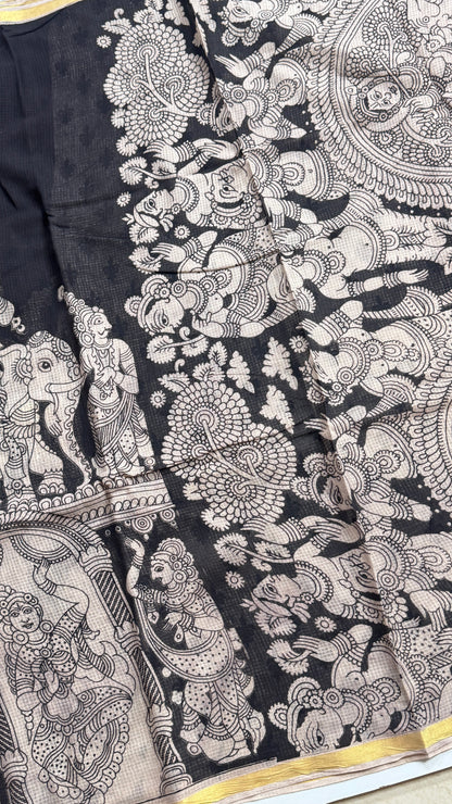 Kalamkari Printed Kota Saree