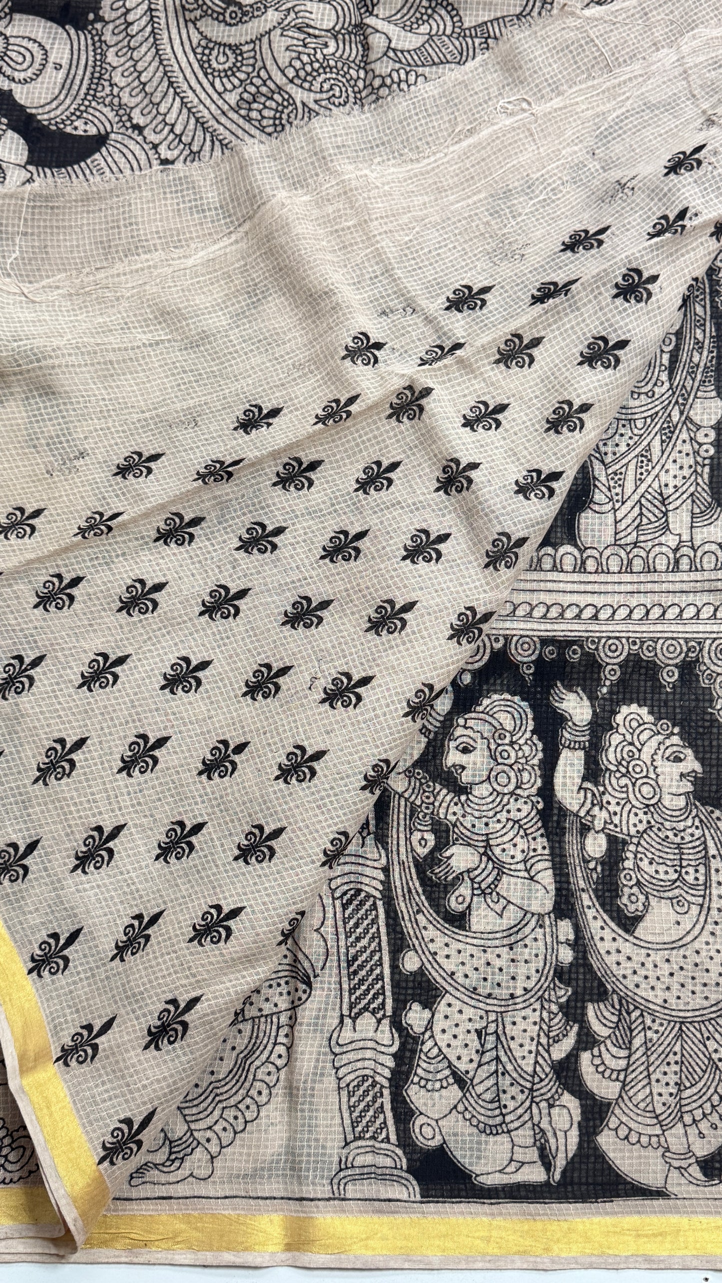 Kalamkari Printed Kota Saree