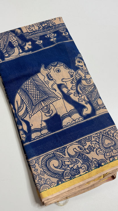 Kalamkari Printed Kota Saree