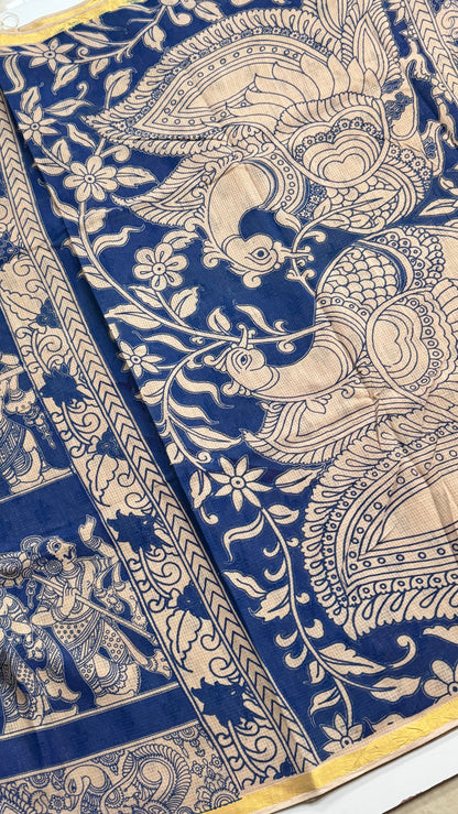 Kalamkari Printed Kota Saree