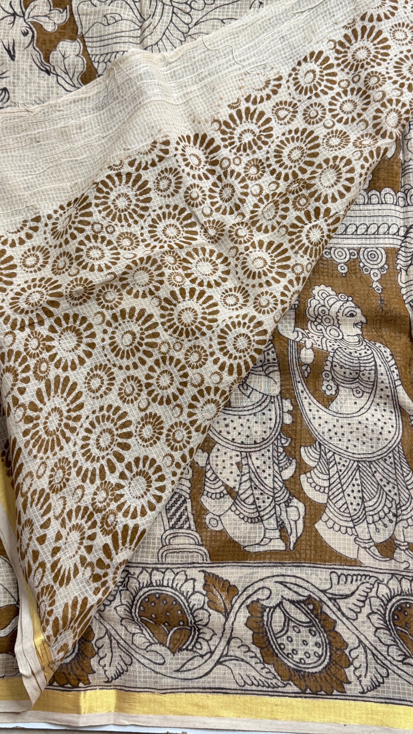 Kalamkari Printed Kota Saree