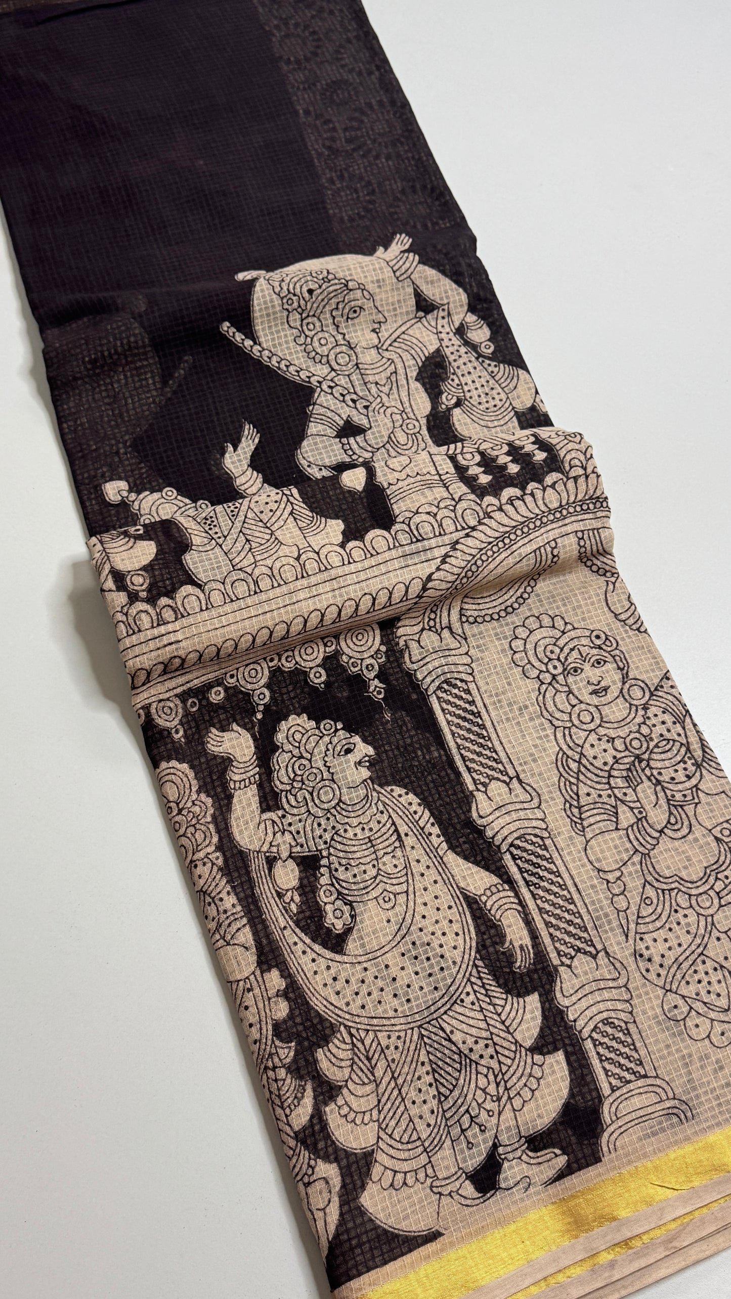 Kalamkari Printed Kota Saree