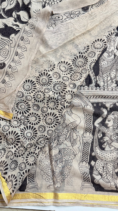 Kalamkari Printed Kota Saree