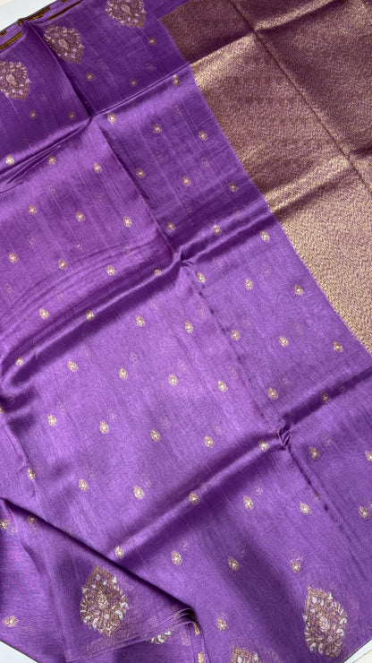 Tussar Georgette Saree with Motifs Embellished Border