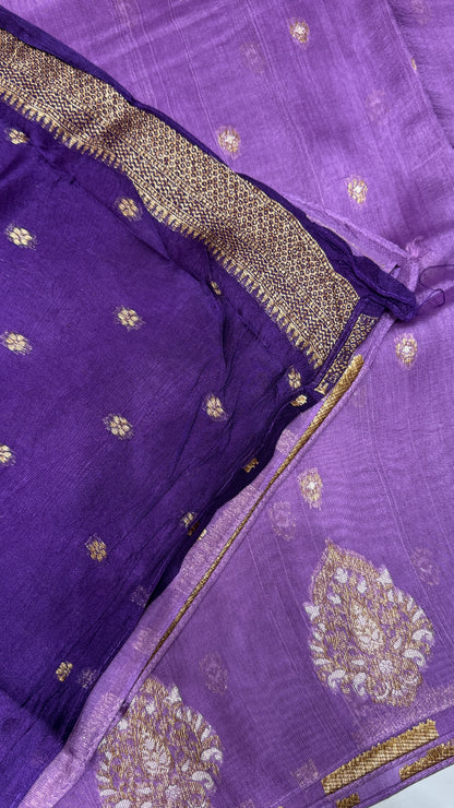 Tussar Georgette Saree with Motifs Embellished Border