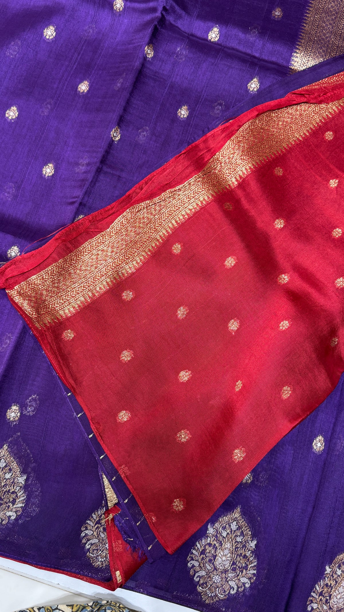 Tussar Georgette Saree with Motifs Embellished Border