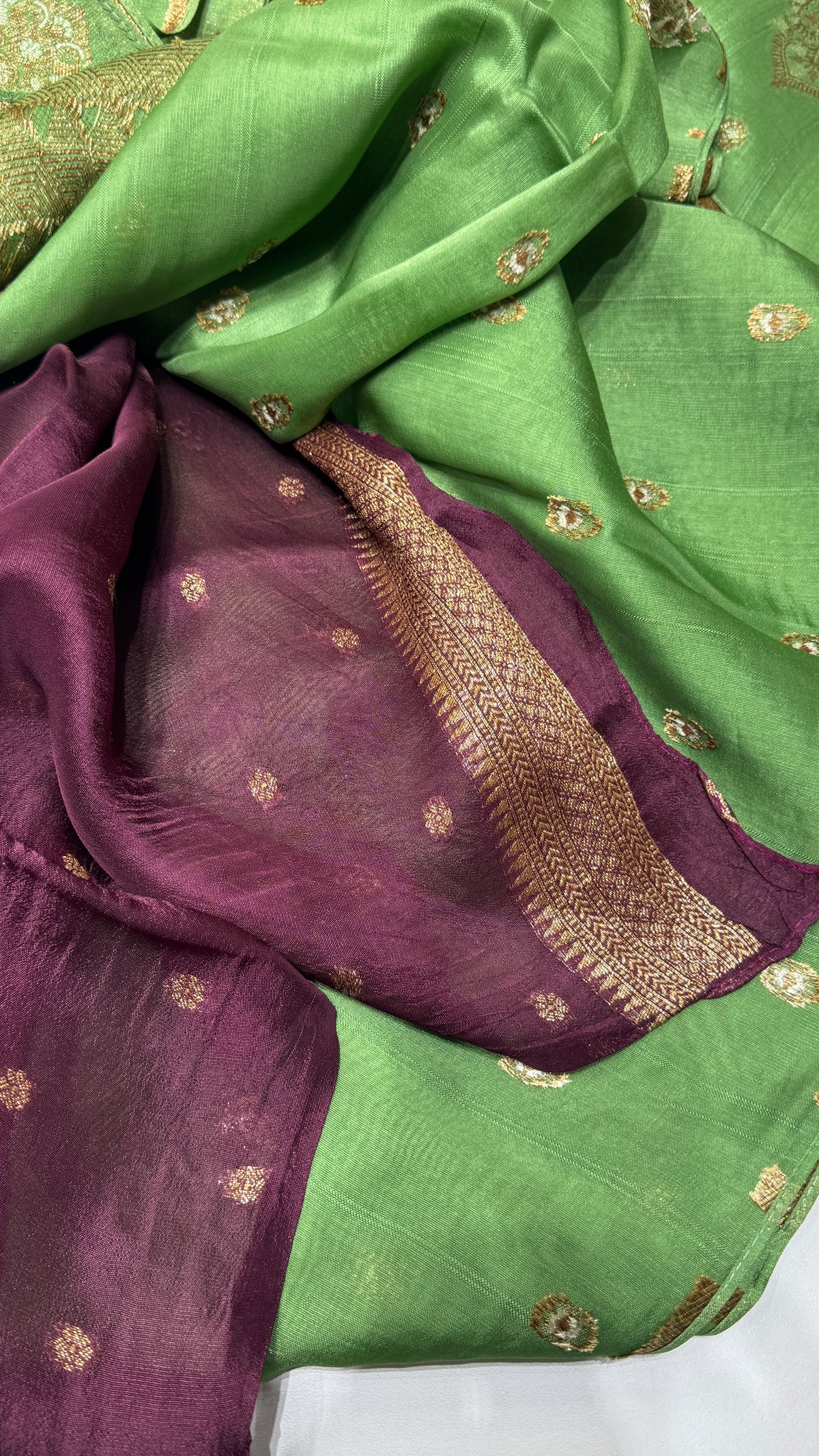 Tussar Georgette Saree with Motifs Embellished Border
