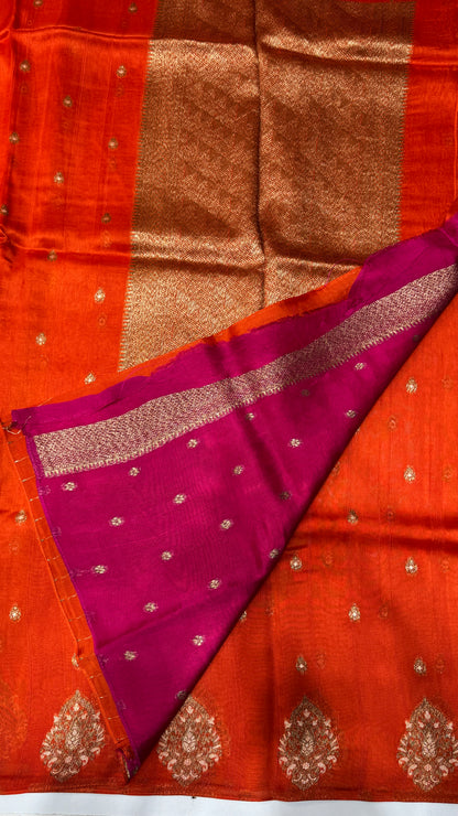Tussar Georgette Saree with Motifs Embellished Border