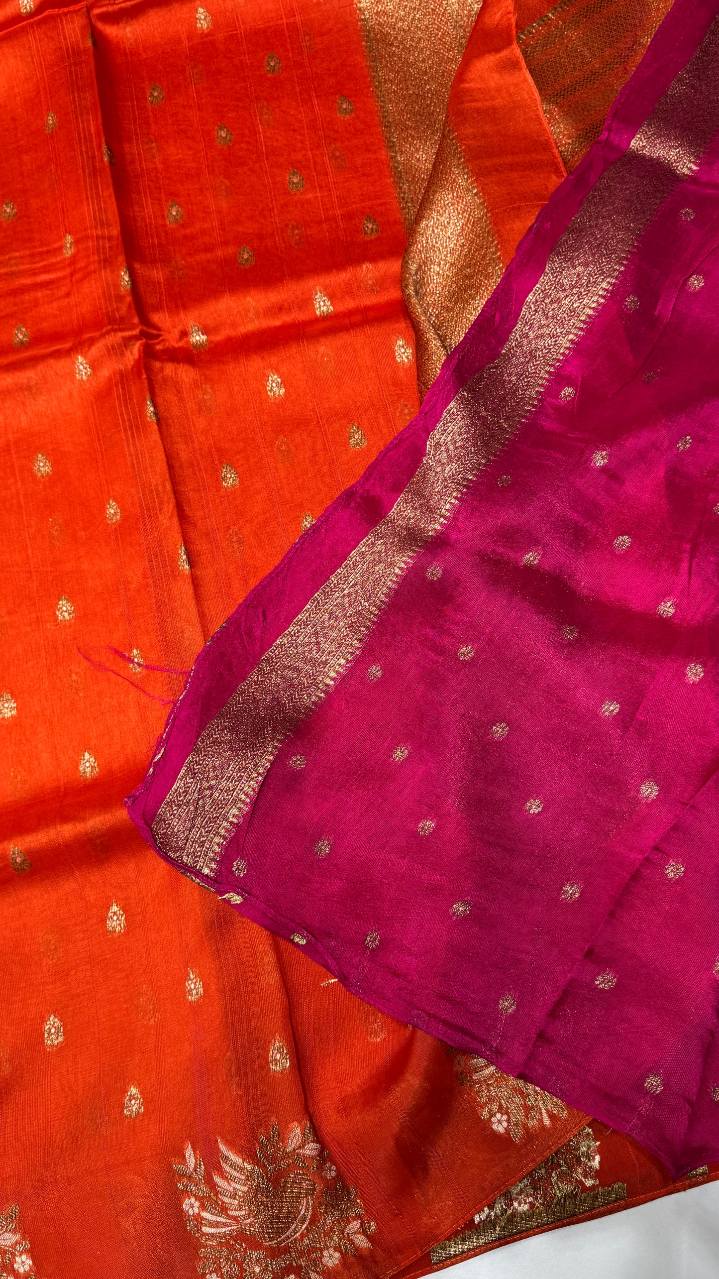 Tussar Georgette Saree with Motifs Embellished Border