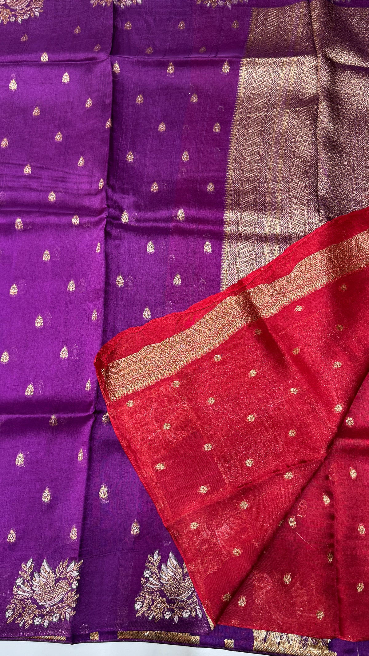 Tussar Georgette Saree with Motifs Embellished Border