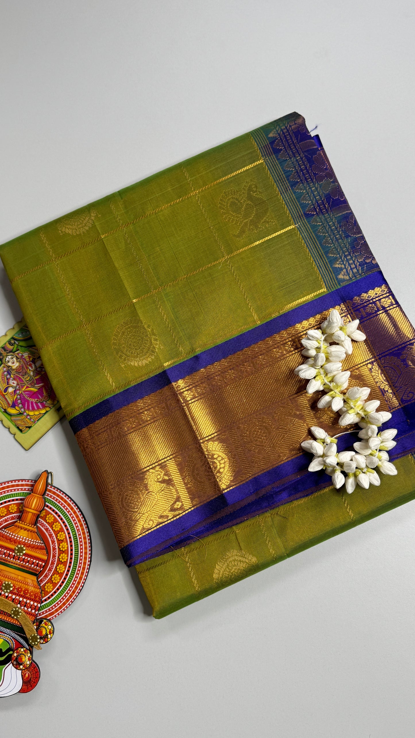 Mayil & Chakram Butta Pure Silk Cotton Saree