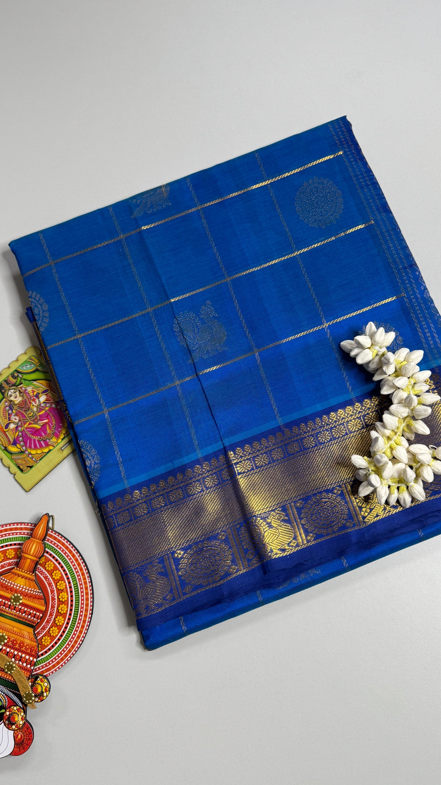 Mayil & Chakram Butta Pure Silk Cotton Saree