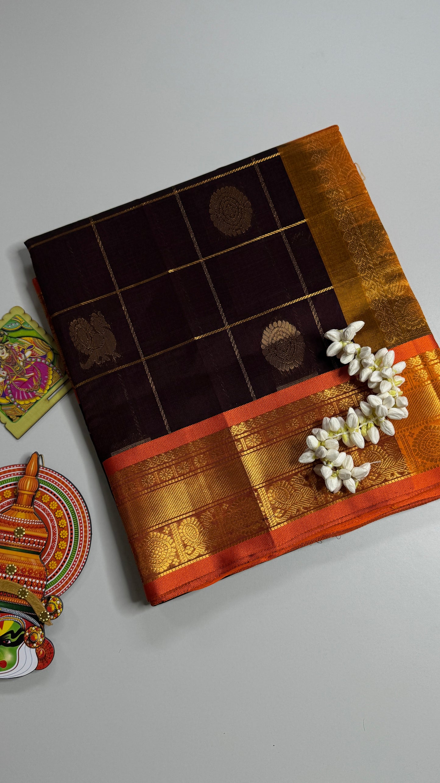 Mayil & Chakram Butta Pure Silk Cotton Saree