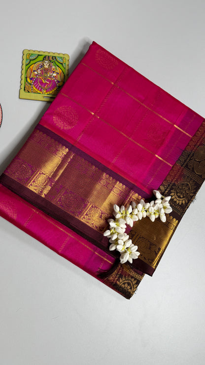 Mayil & Chakram Butta Pure Silk Cotton Saree