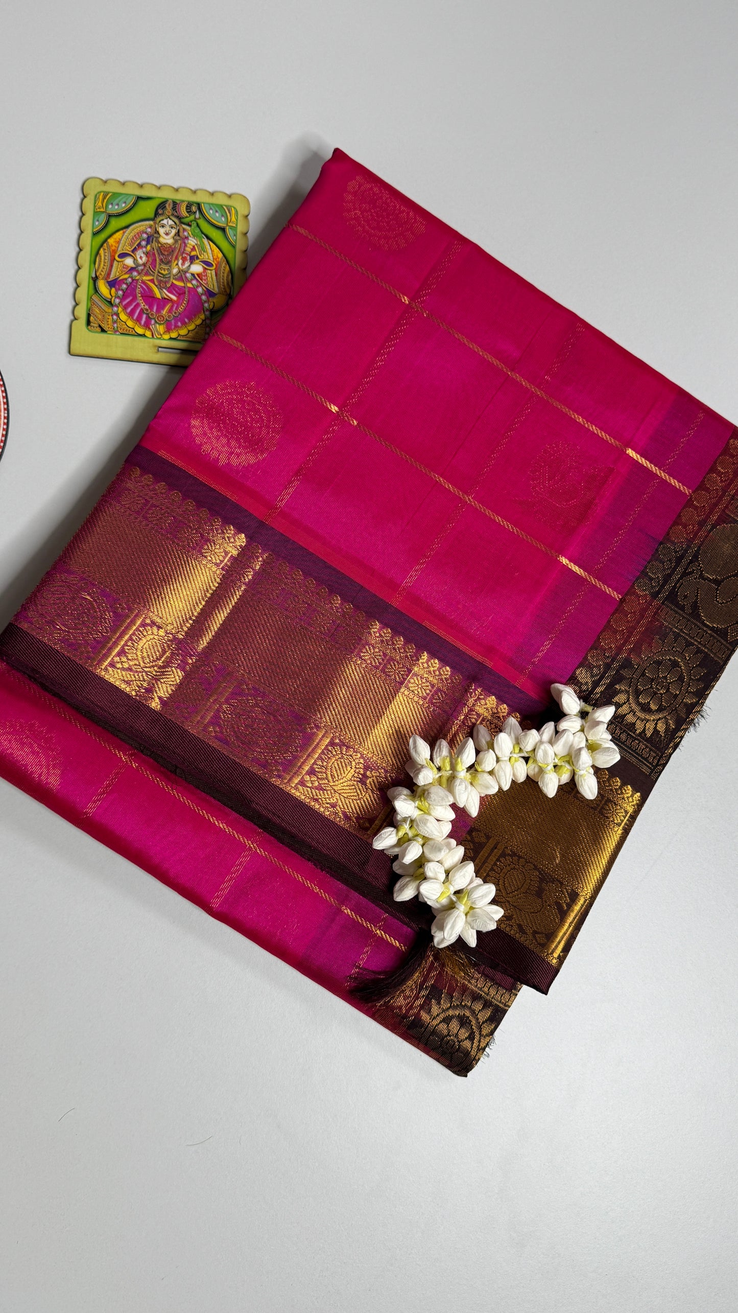Mayil & Chakram Butta Pure Silk Cotton Saree