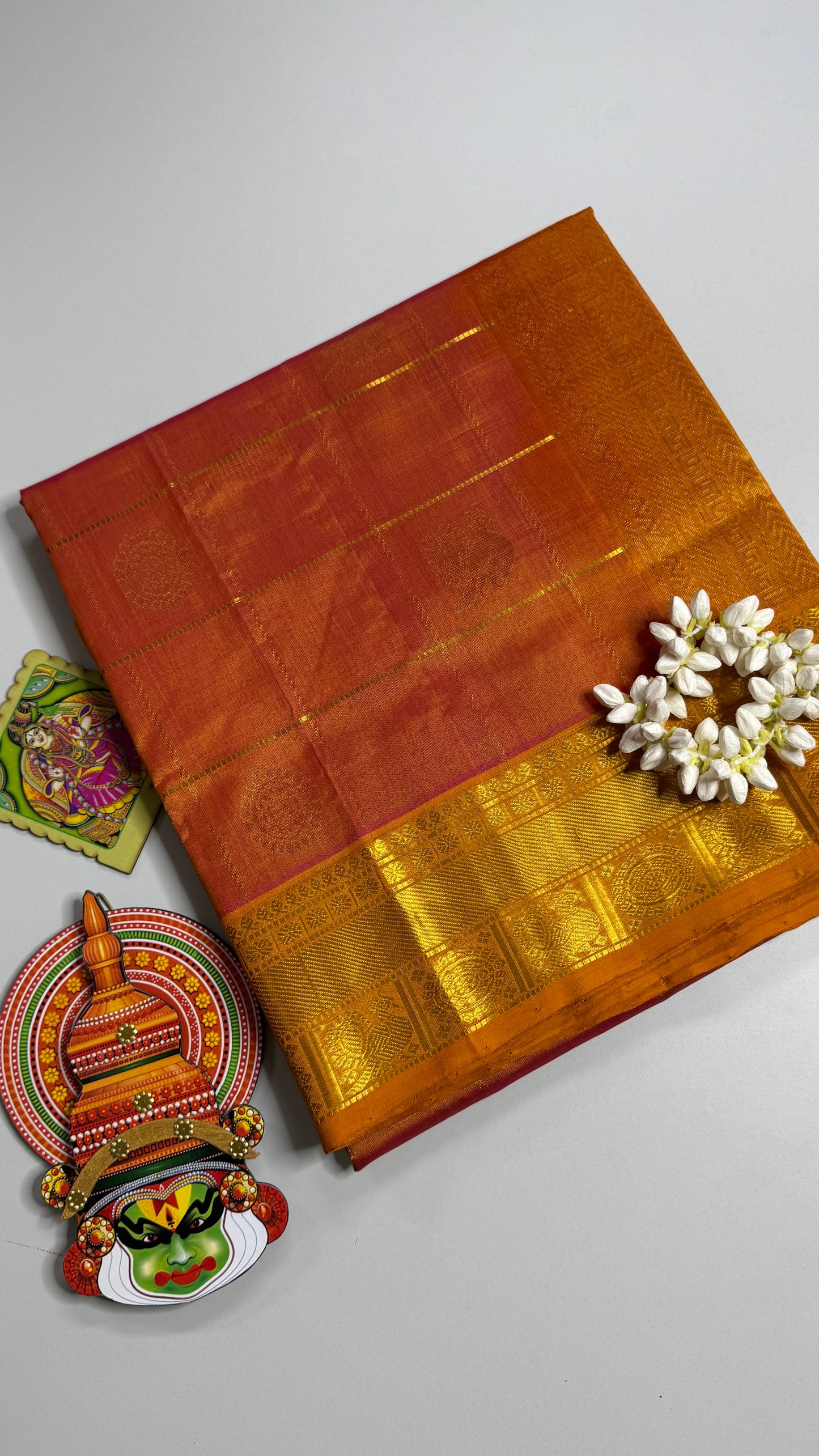 Mayil & Chakram Butta Pure Silk Cotton Saree