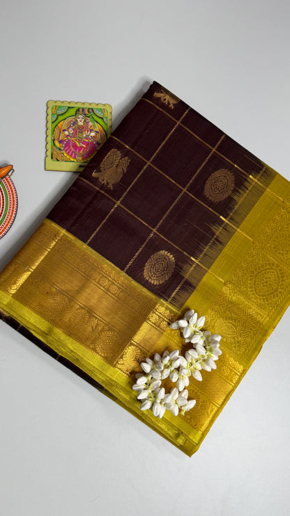 Mayil & Chakram Butta Pure Silk Cotton Saree