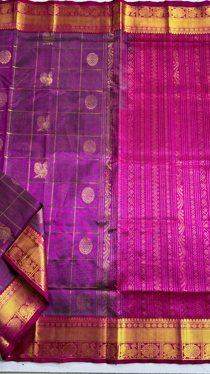 Mayil & Chakram Butta Pure Silk Cotton Saree