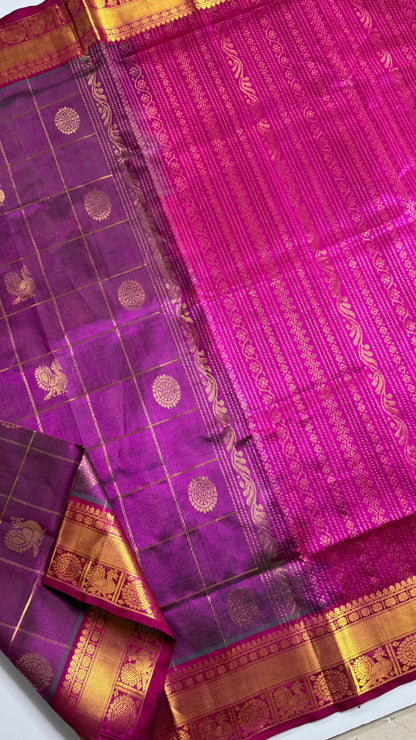 Mayil & Chakram Butta Pure Silk Cotton Saree