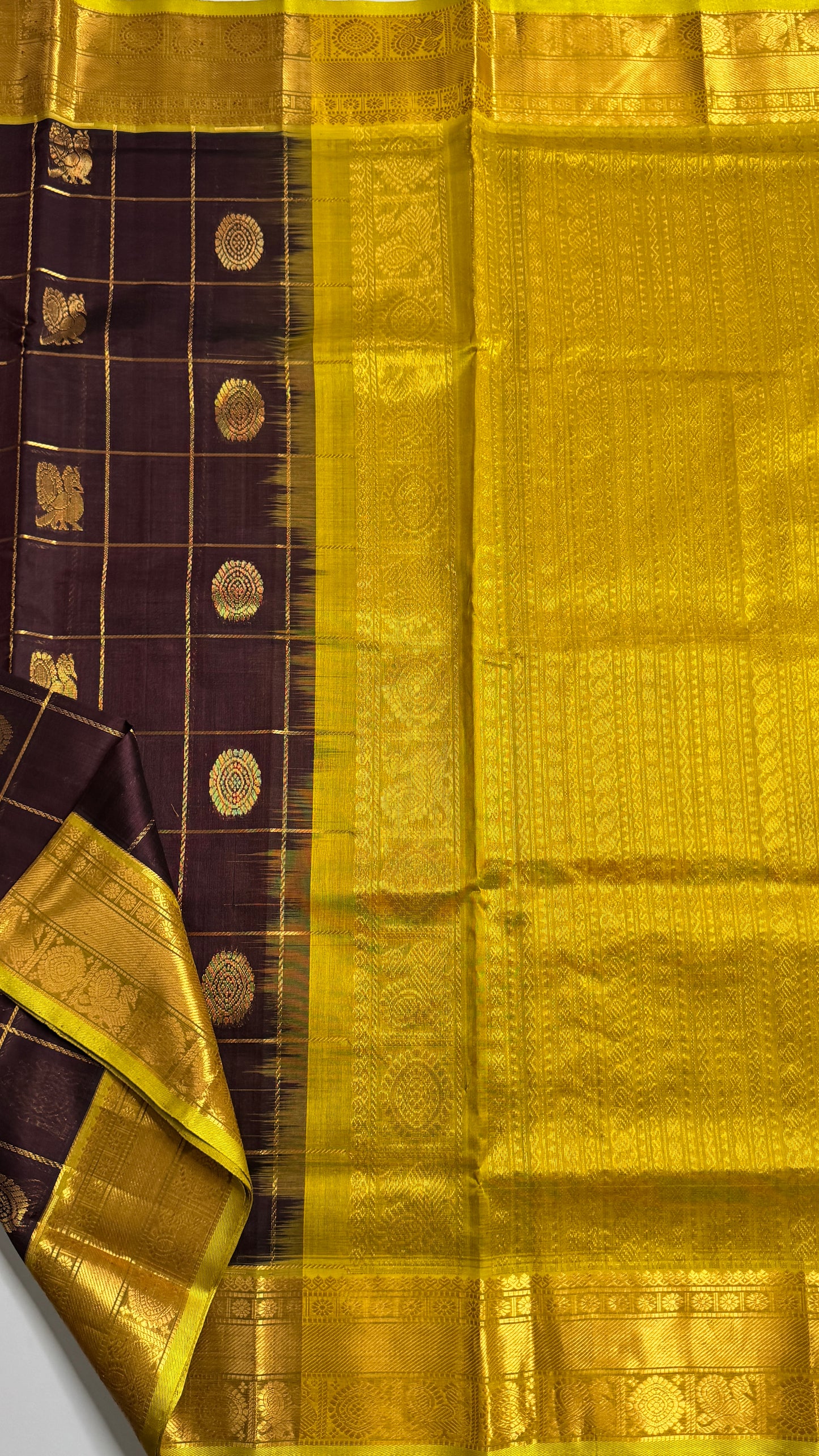 Mayil & Chakram Butta Pure Silk Cotton Saree