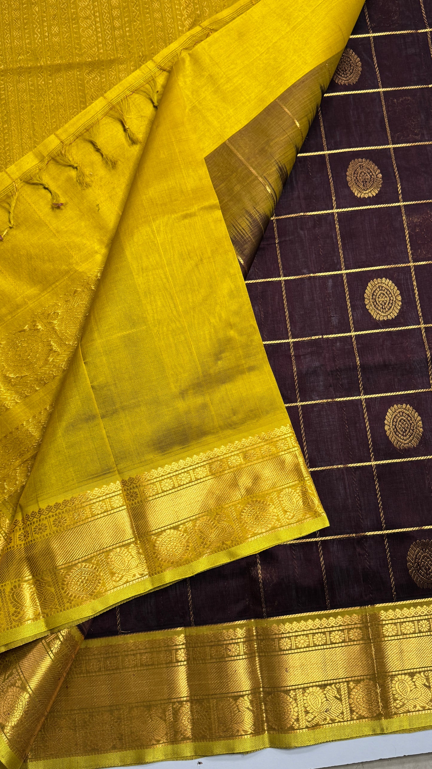 Mayil & Chakram Butta Pure Silk Cotton Saree