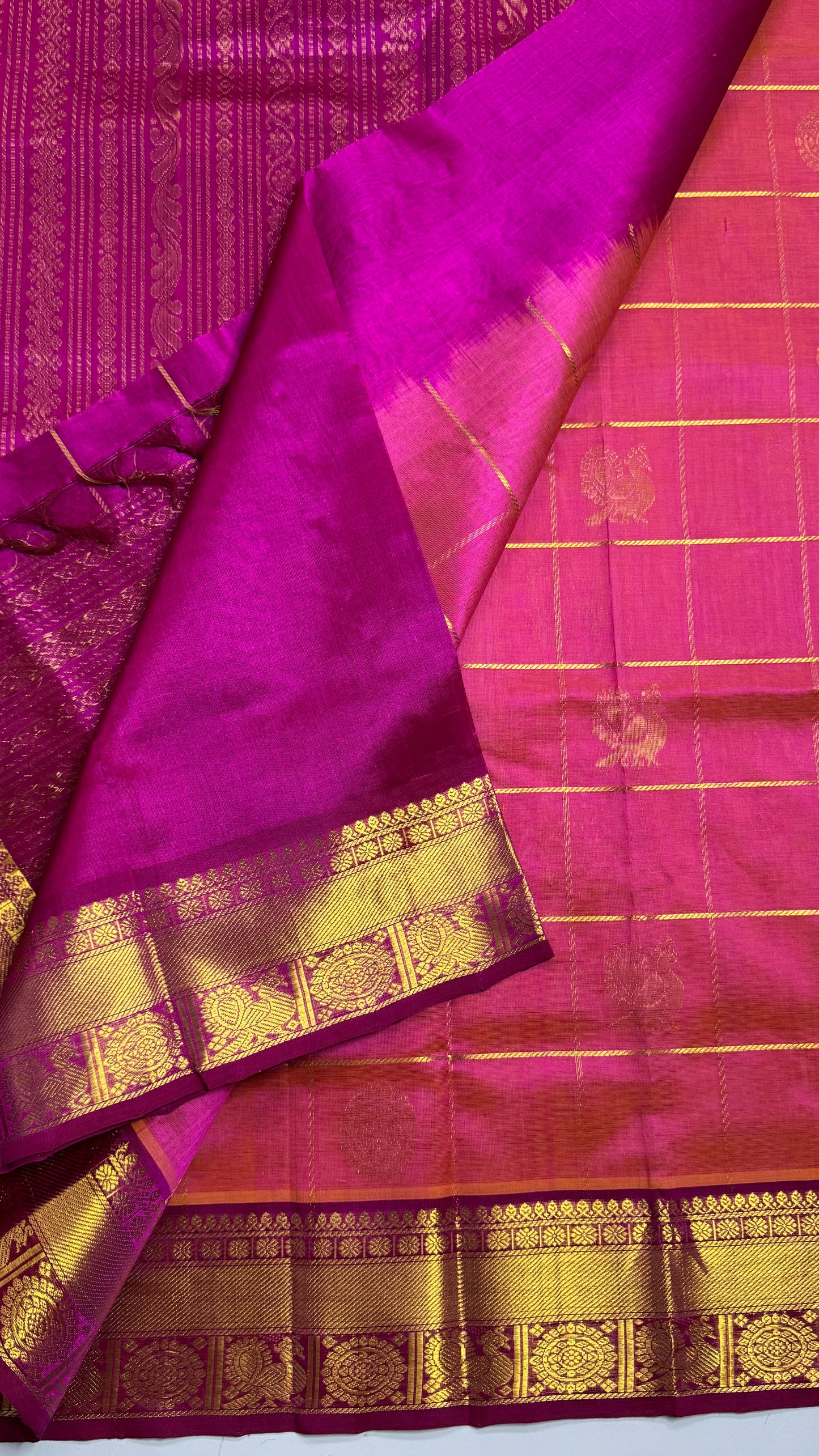 Mayil & Chakram Butta Pure Silk Cotton Saree