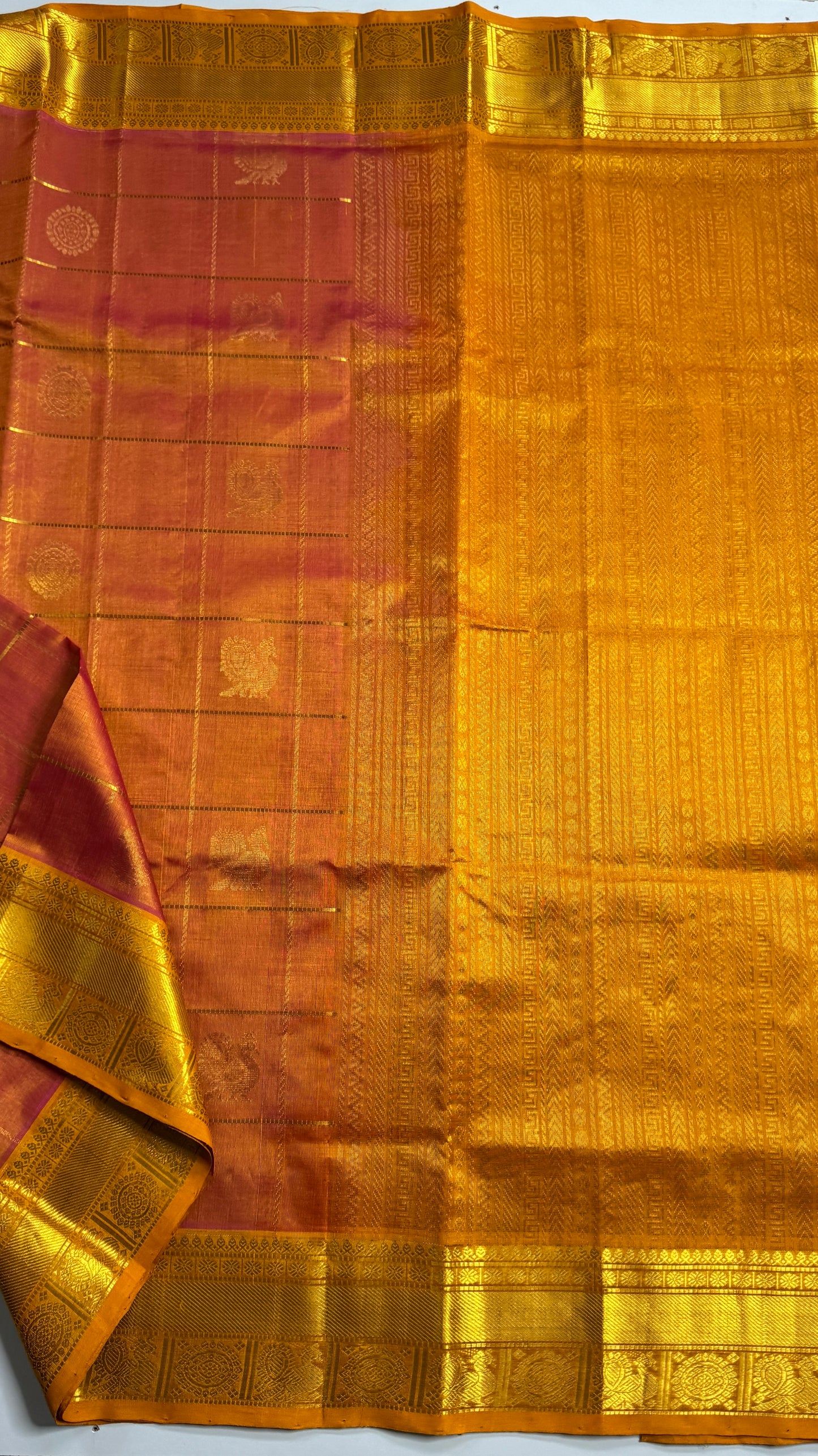 Mayil & Chakram Butta Pure Silk Cotton Saree