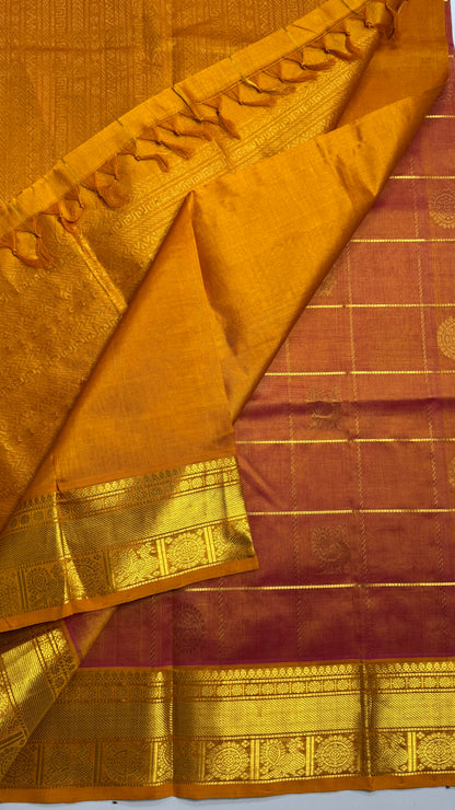 Mayil & Chakram Butta Pure Silk Cotton Saree