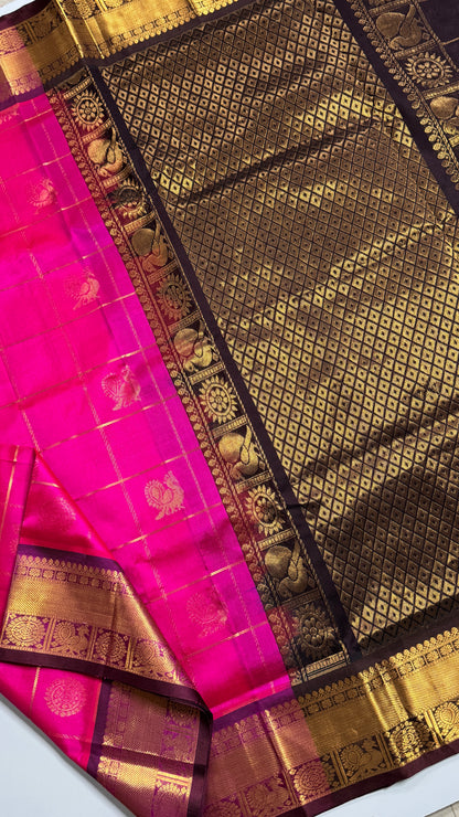 Mayil & Chakram Butta Pure Silk Cotton Saree