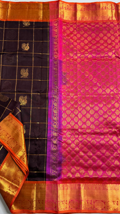 Mayil & Chakram Butta Pure Silk Cotton Saree