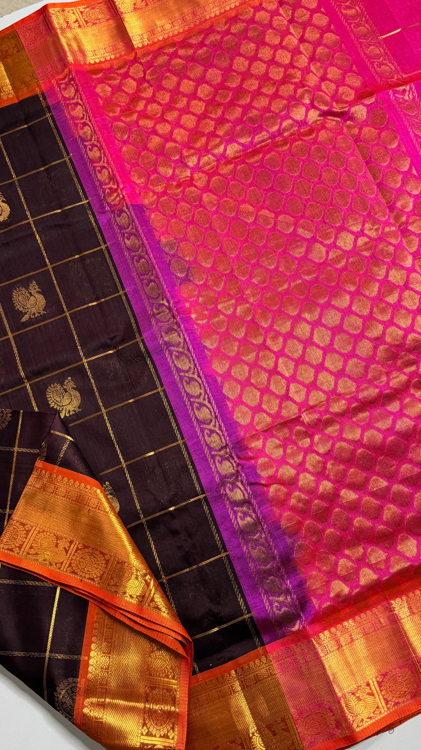Mayil & Chakram Butta Pure Silk Cotton Saree