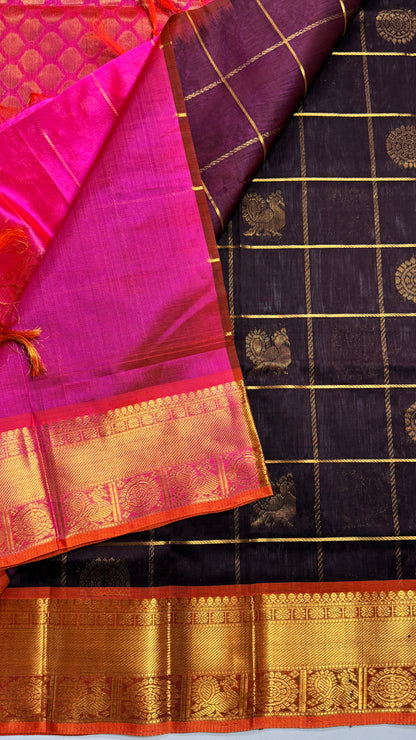 Mayil & Chakram Butta Pure Silk Cotton Saree