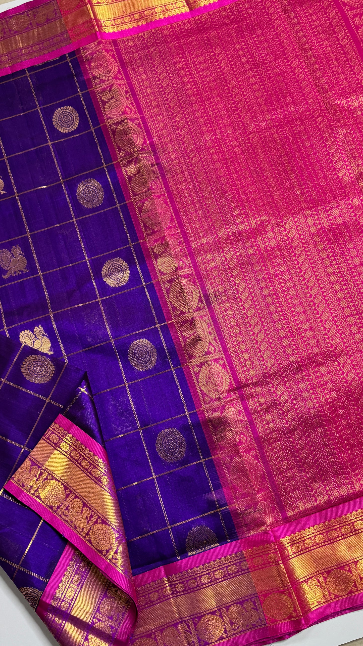 Mayil & Chakram Butta Pure Silk Cotton Saree
