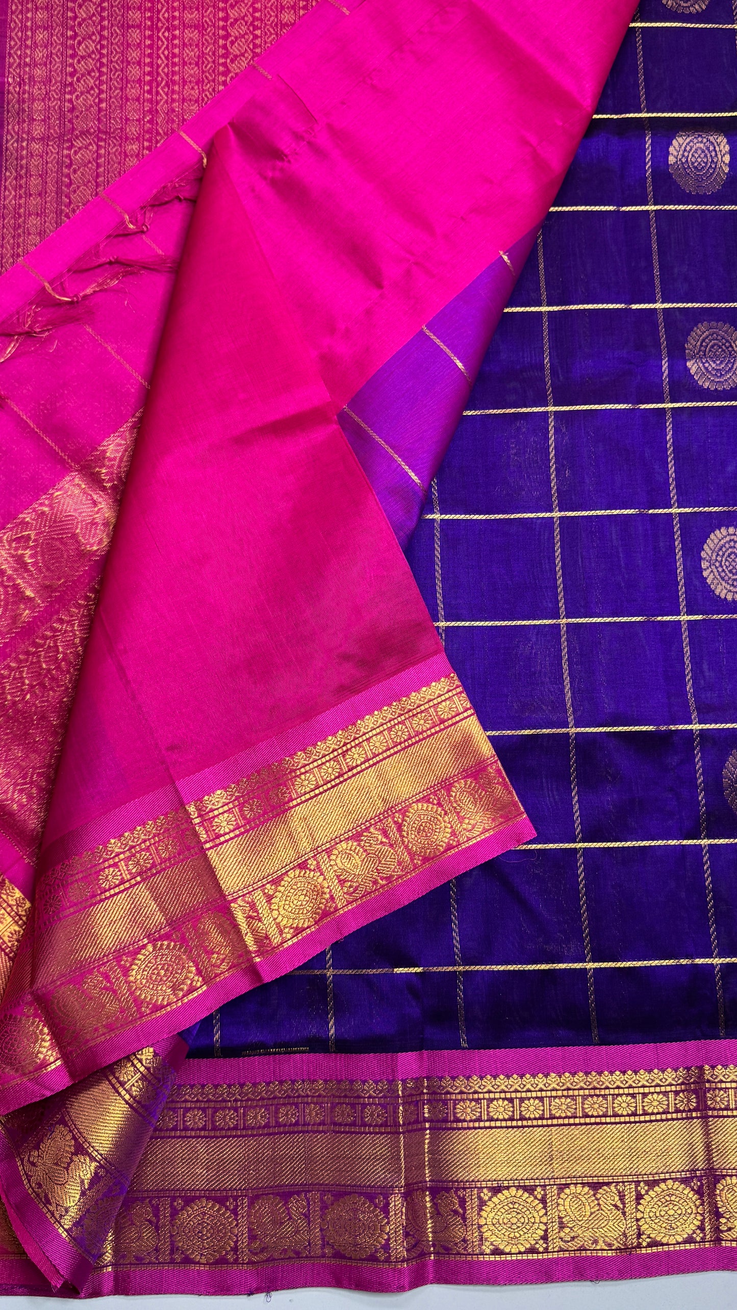 Mayil & Chakram Butta Pure Silk Cotton Saree