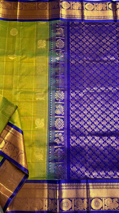 Mayil & Chakram Butta Pure Silk Cotton Saree