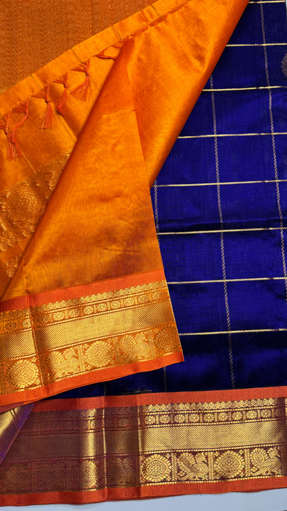 Mayil & Chakram Butta Pure Silk Cotton Saree