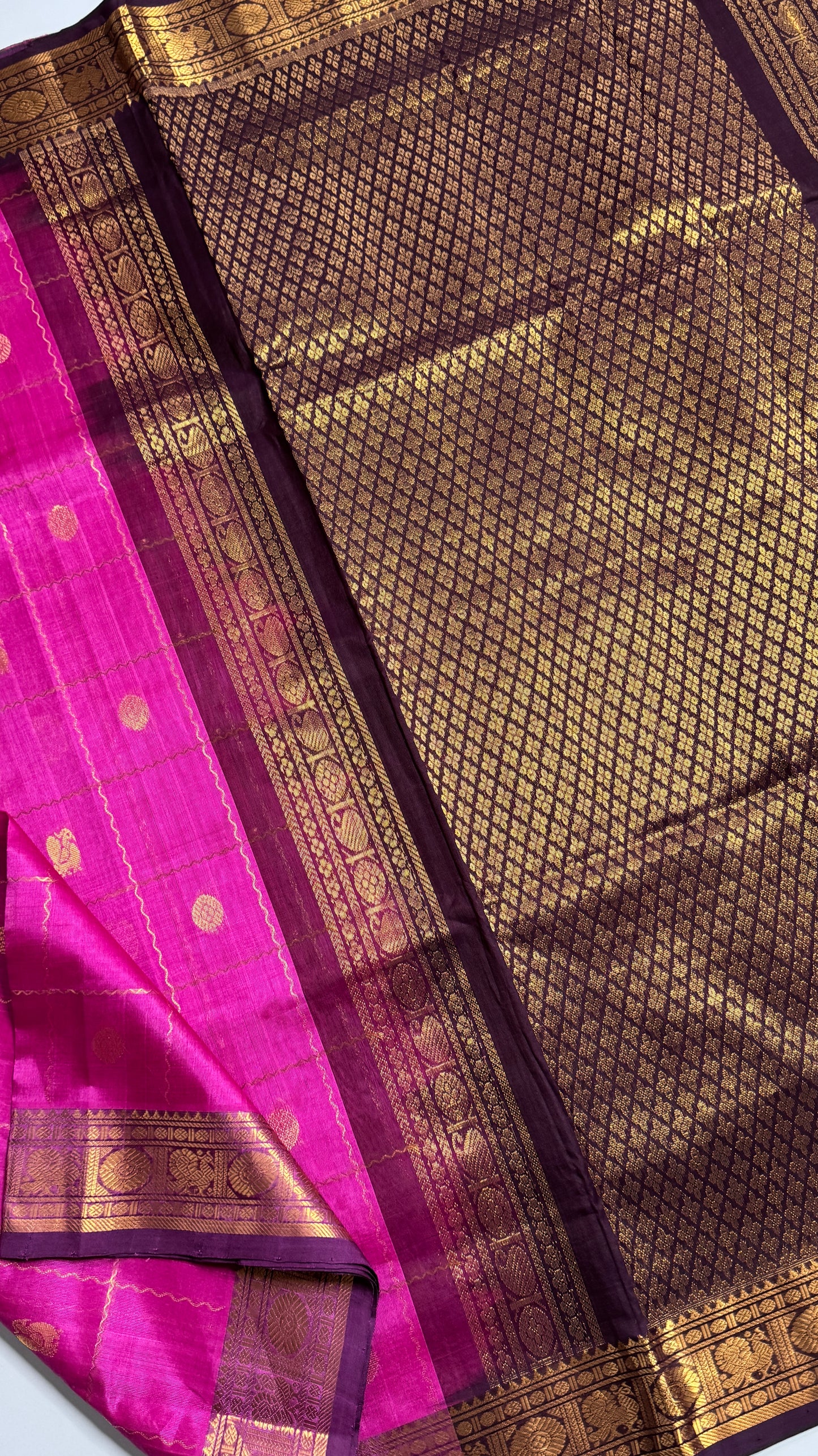 Mayil & Chakram Butta Pure Silk Cotton Saree
