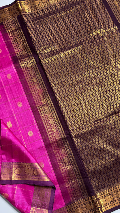 Mayil & Chakram Butta Pure Silk Cotton Saree