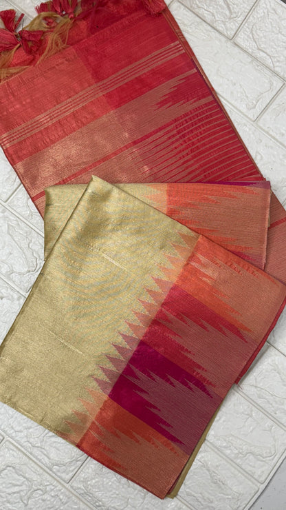 Semi Raw Silk Saree