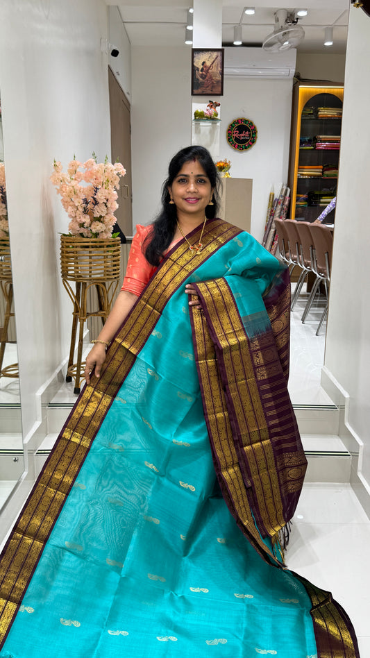 Buttas Pure Silk Cotton Saree